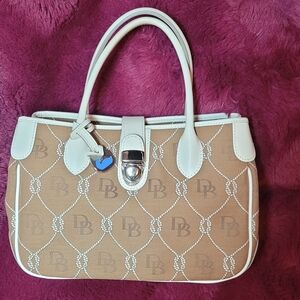 Dooney & Bourke Tan and White Women's Bag